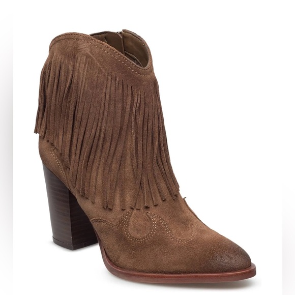 Sam Edelman Women  Suede Brown Western Boot - Picture 1 of 9